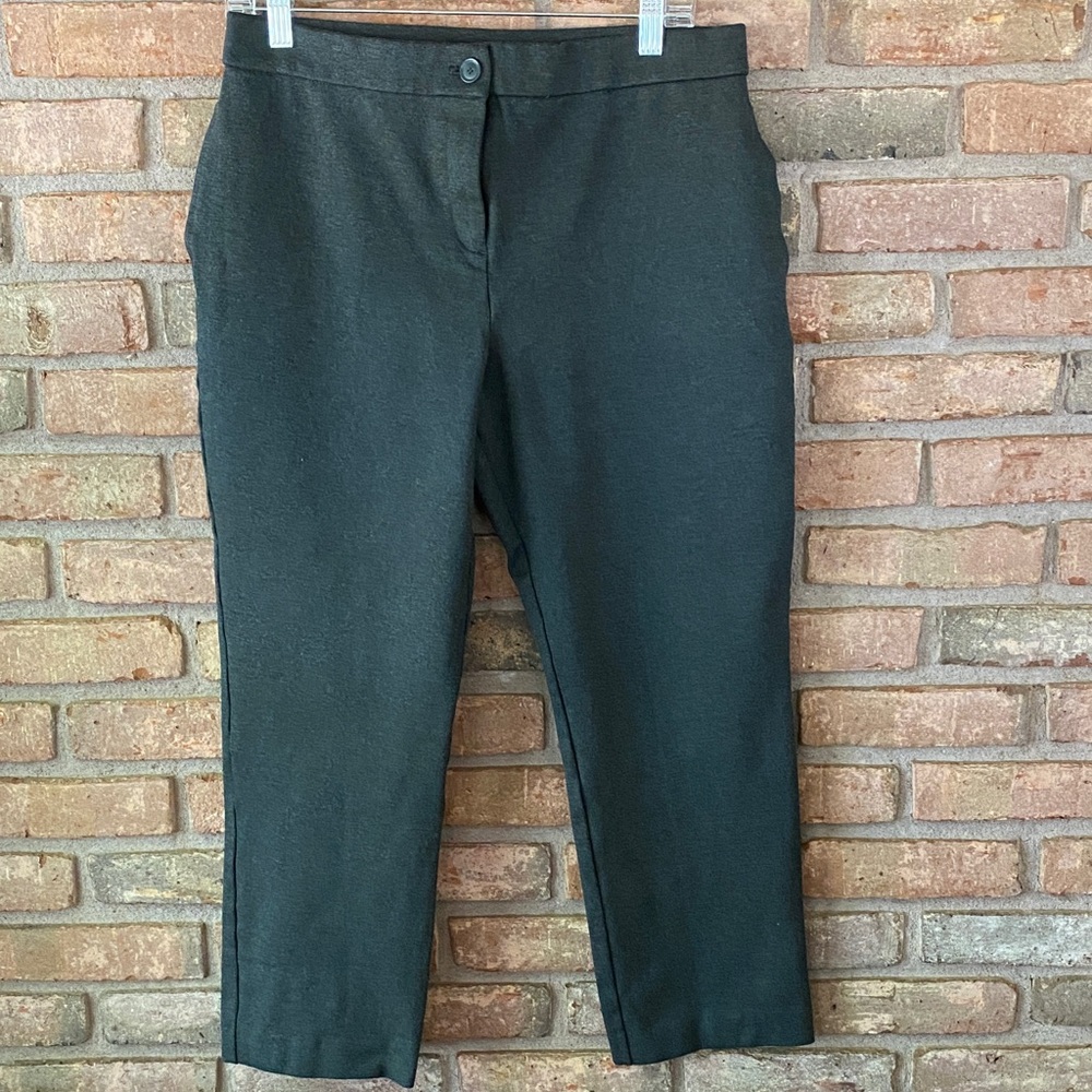 Susan Graver Charcoal Tailored Pants